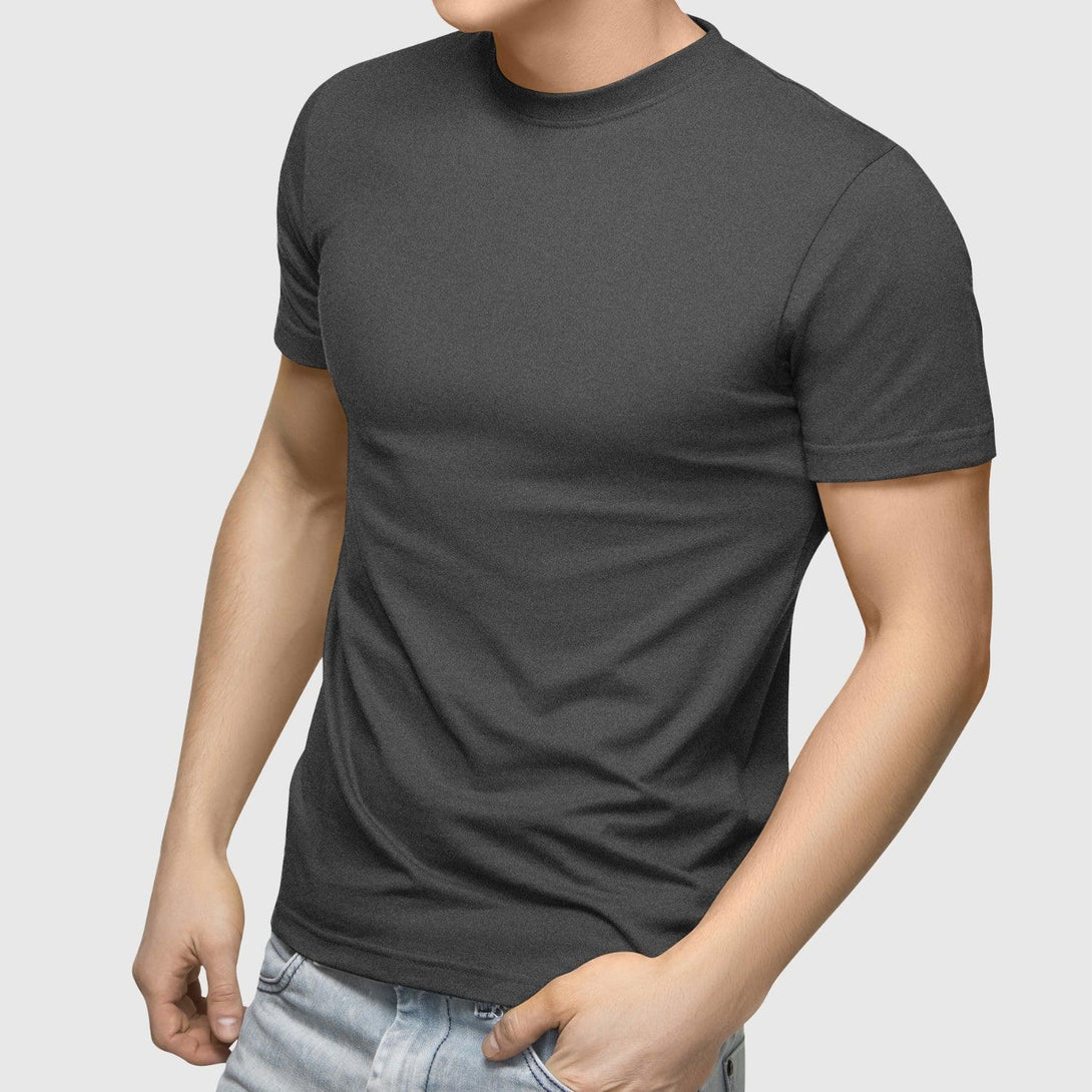 Round Neck T-Shirts | DARK ASSORTED - Pack of 6 - FTS