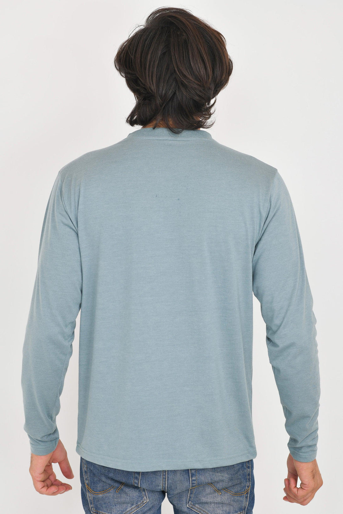V-Neck Long Sleeve T-Shirts | SLATE - AQUA - LAGOON - TAN - Pack of 4 - FTS