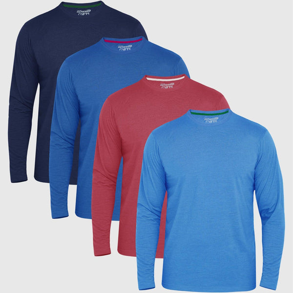 Long Sleeve Round Neck T-Shirts | BLUE - WINE - NAVY - FTS