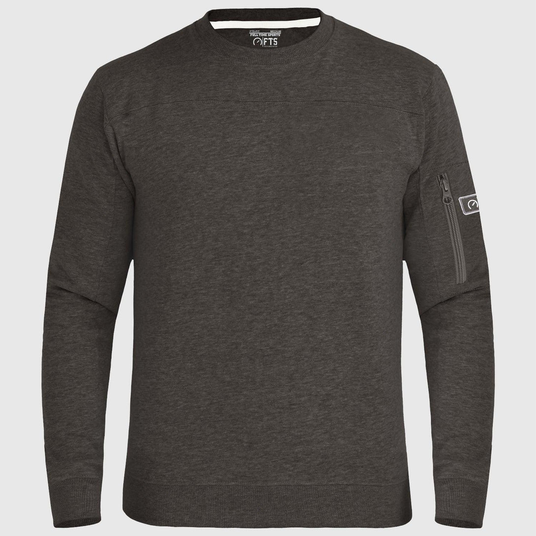 Sweatshirts Arm Zip | CHARCOAL - FTS