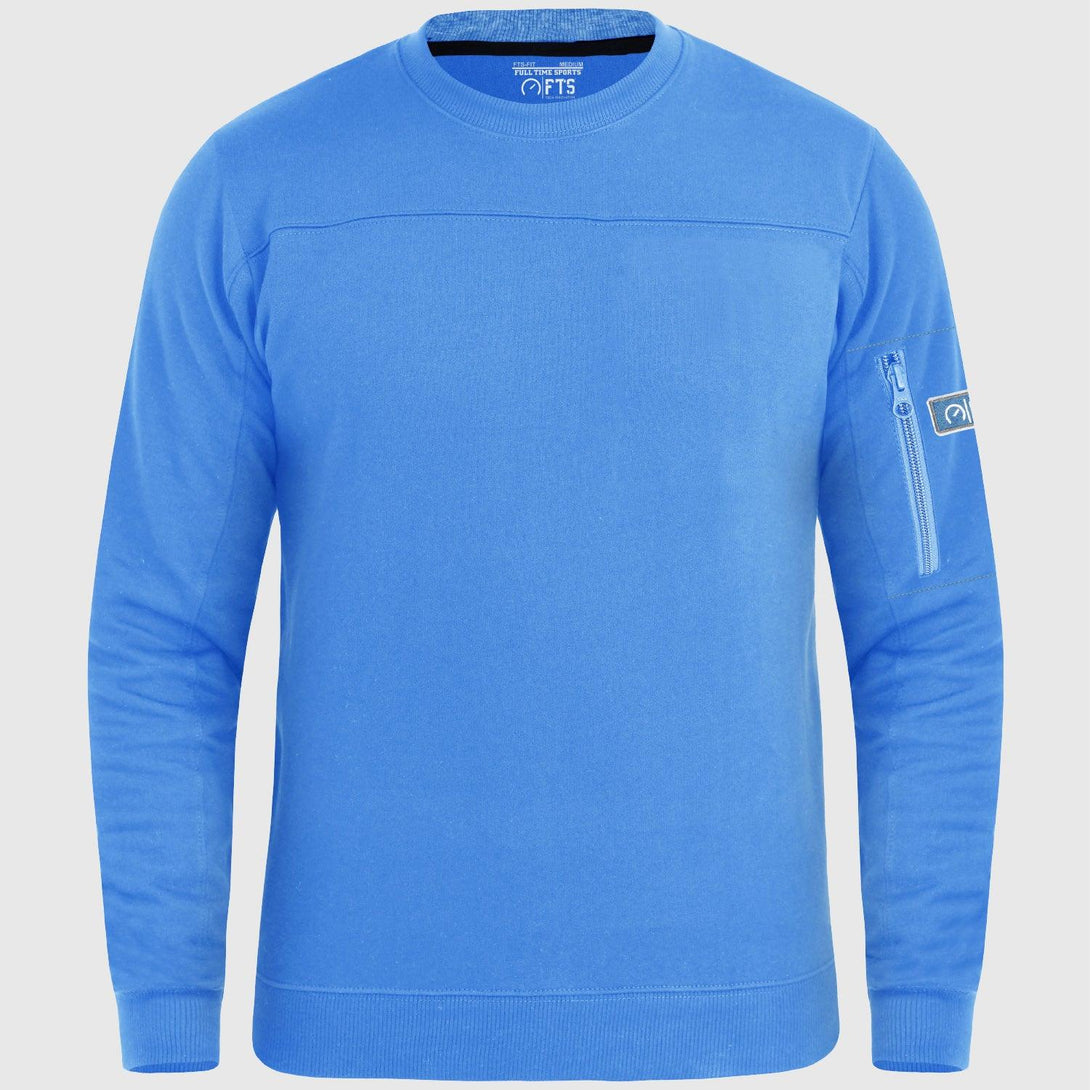Sweatshirts Arm Zip | Lite Blue - FTS