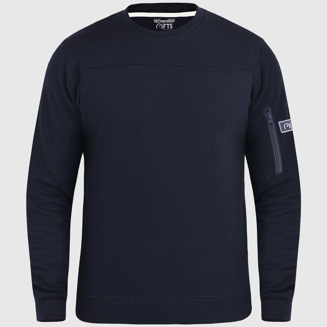 Sweatshirts Arm Zip | NAVY - FTS
