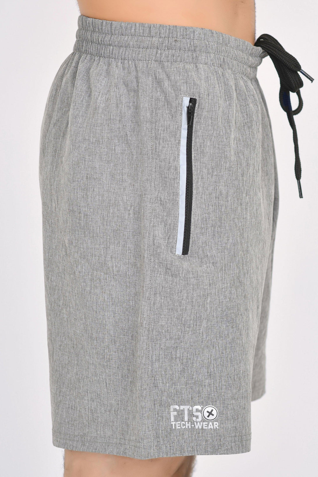 Shorts 100% Polyester 100% POLYESTER | ROYAL - GREY MELANGE - Pack of 2 - FTS