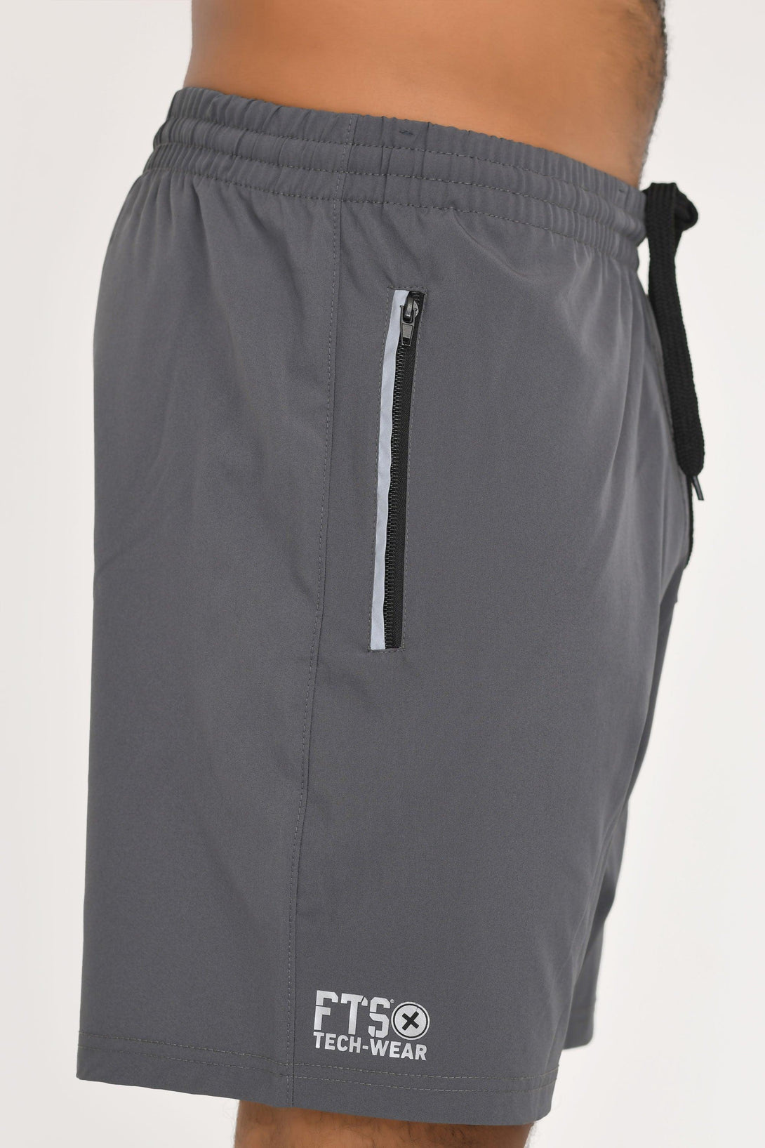 Shorts 100% Polyester BLACK - GREY - Pack of 2 - FTS