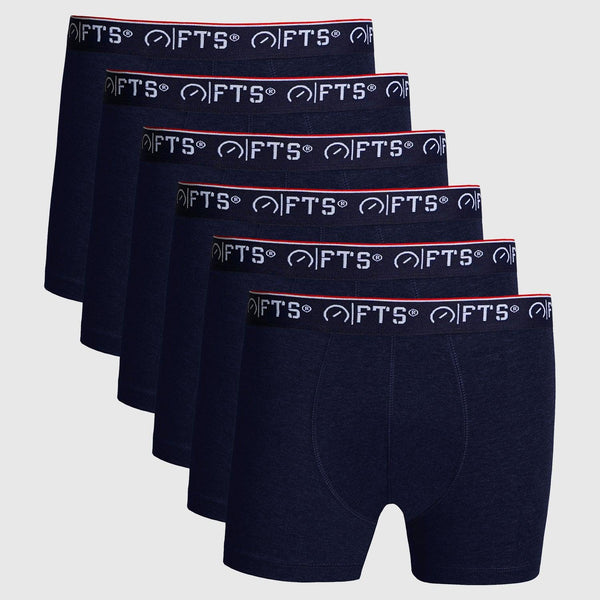 Boxers Navy Blue - Pack of 6 - FTS