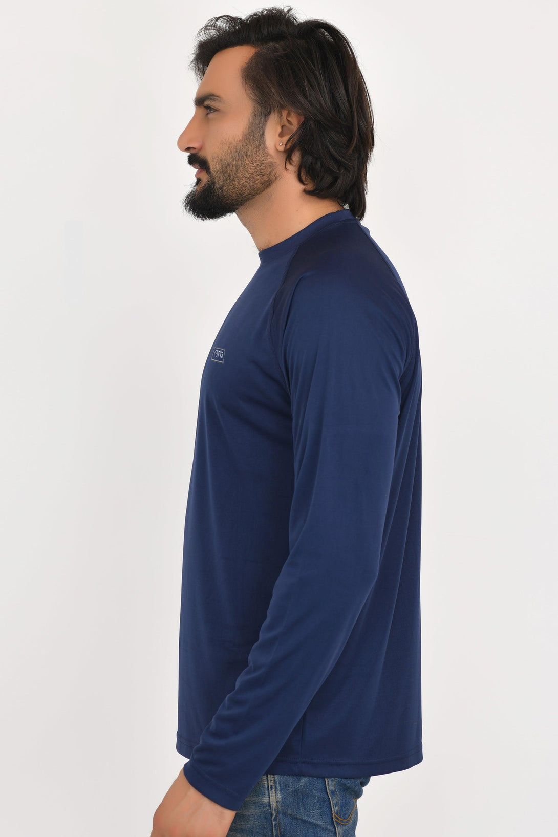 Polyester Full sleeve T-Shirts | RED - NAVY - Pack of 2 - FTS