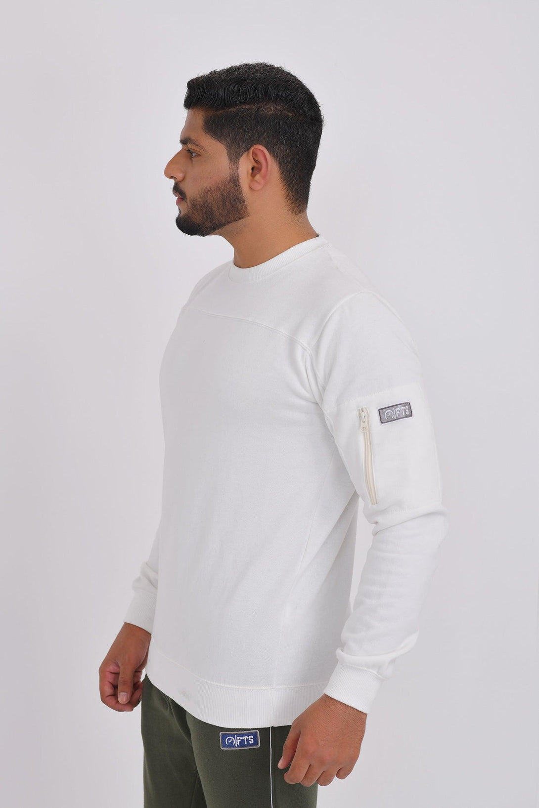 Sweatshirts Arm Zip | Off White - FTS