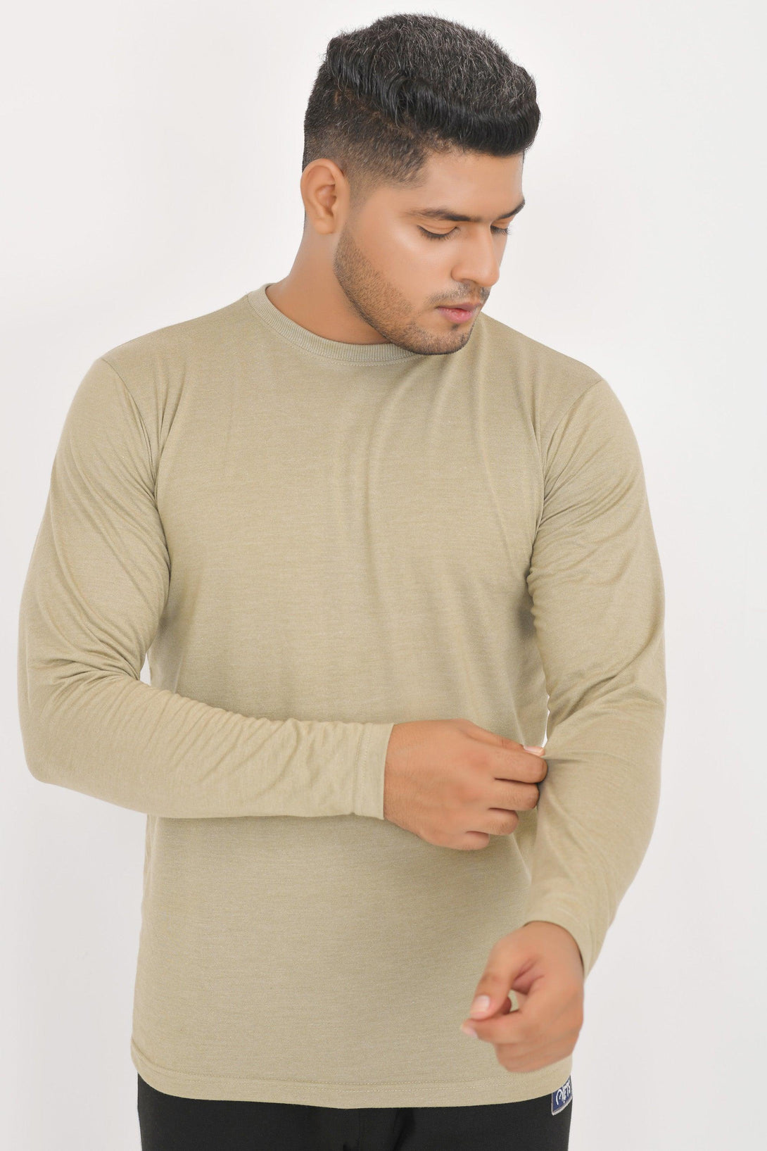 Long Sleeve Round Neck T-Shirts | NAVY- STONE - CHARCOAL - HUNTER GREEN - FTS