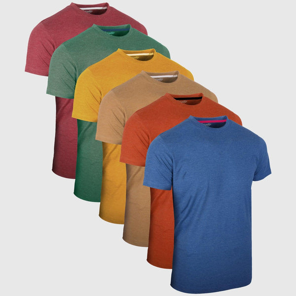 Round Neck T-Shirts | PASTEL MELANGE - Pack of 6 - FTS