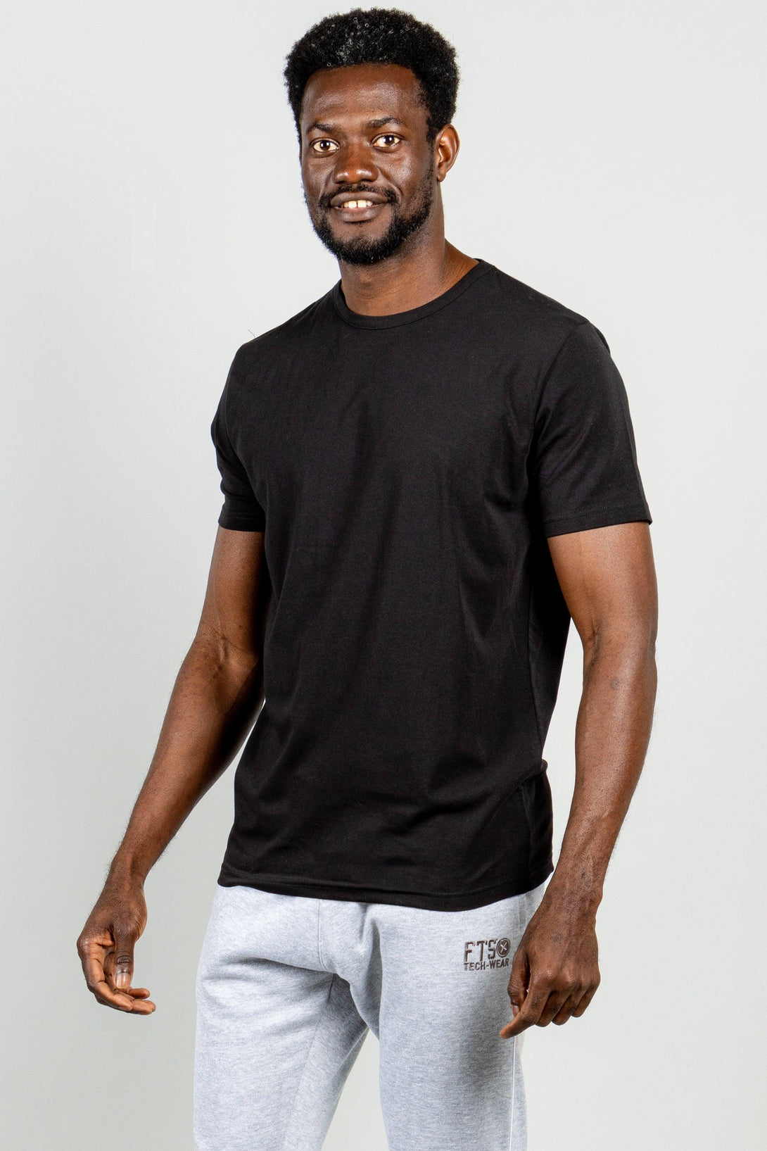 Round Neck T-Shirts | WHITE - BLACK - Pack of 6 - FTS