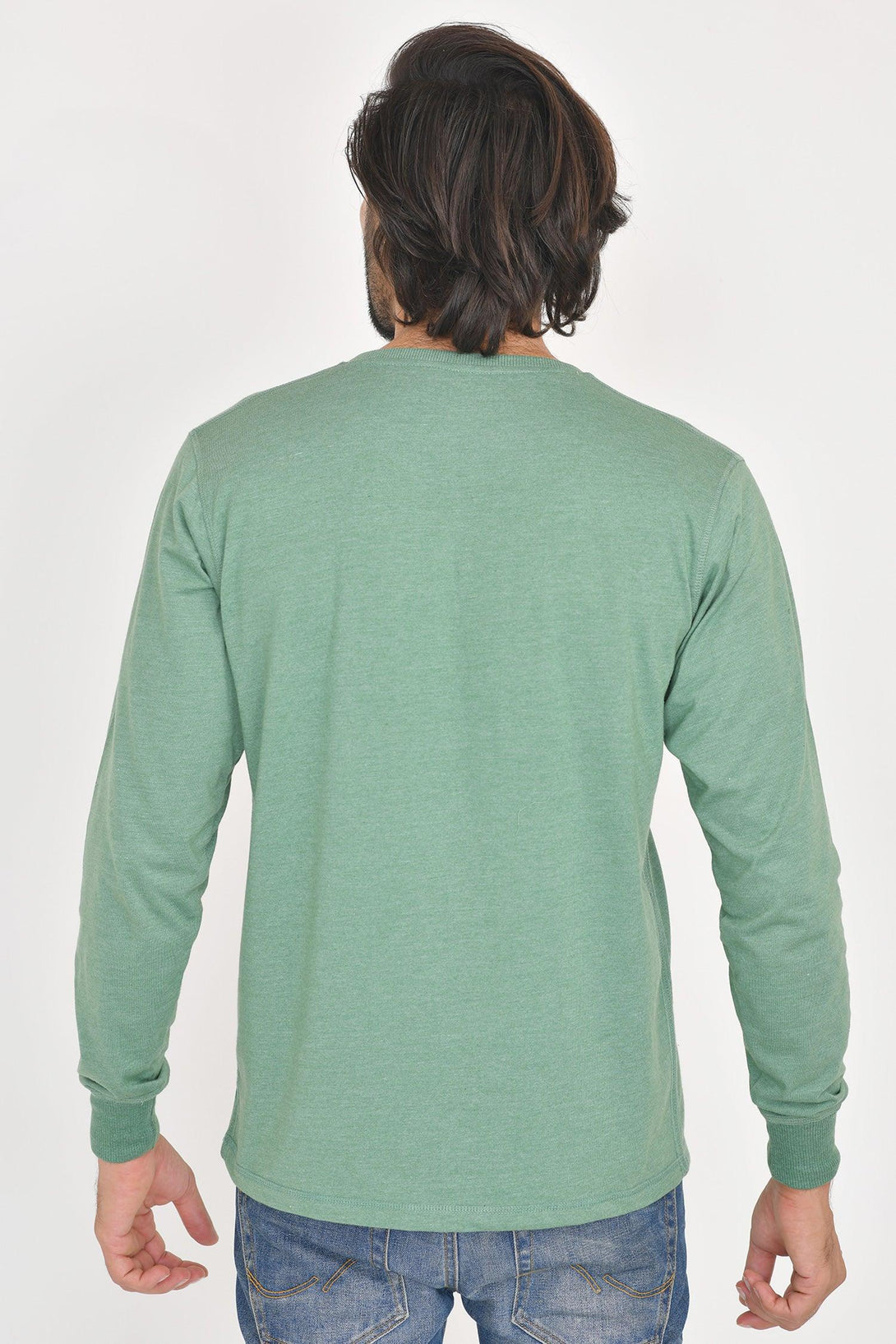 HENLEY Full Sleeve Shirts | HUNTER GREEN & SLATE Pack of 2 - FTS