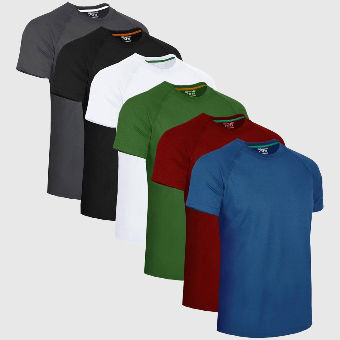 Performance T-Shirts DARK ASSORTED - Pack of 6 - FTS