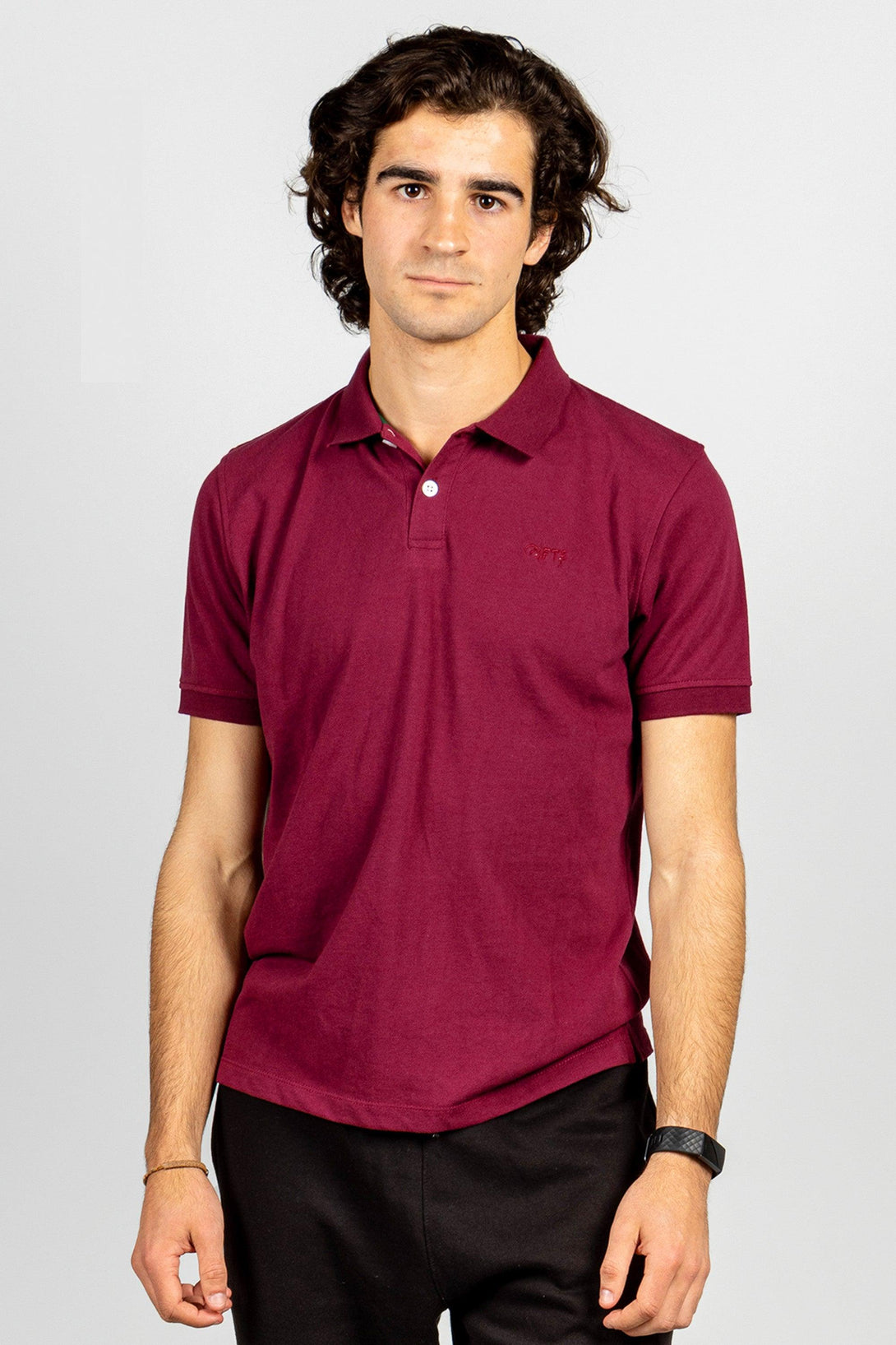 Polo T-Shirt MAROON - MUSTARD - FTS